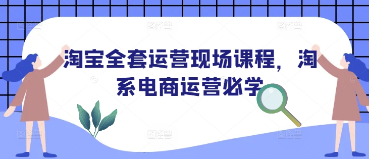 淘宝全套运营现场课程，淘系电商运营必学-玖玖资源网