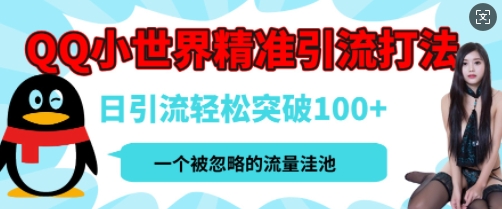 QQ私域引流平台，流量年轻且巨大，实操单日引流100+创业粉，月精准变现1W+-玖玖资源网