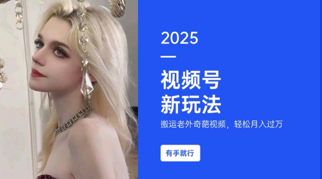 搬运老外奇葩视频，撸视频号分成计划收益，每天只需一小时，新手小白轻松月入过W-玖玖资源网