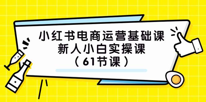 小红书电商运营基础课，新人小白实操课（61节课）-玖玖资源网