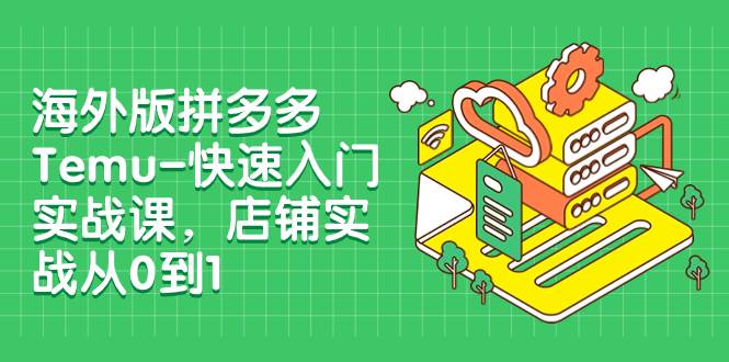 海外版拼多多Temu-快速入门实战课，店铺实战从0到1（12节课）-玖玖资源网