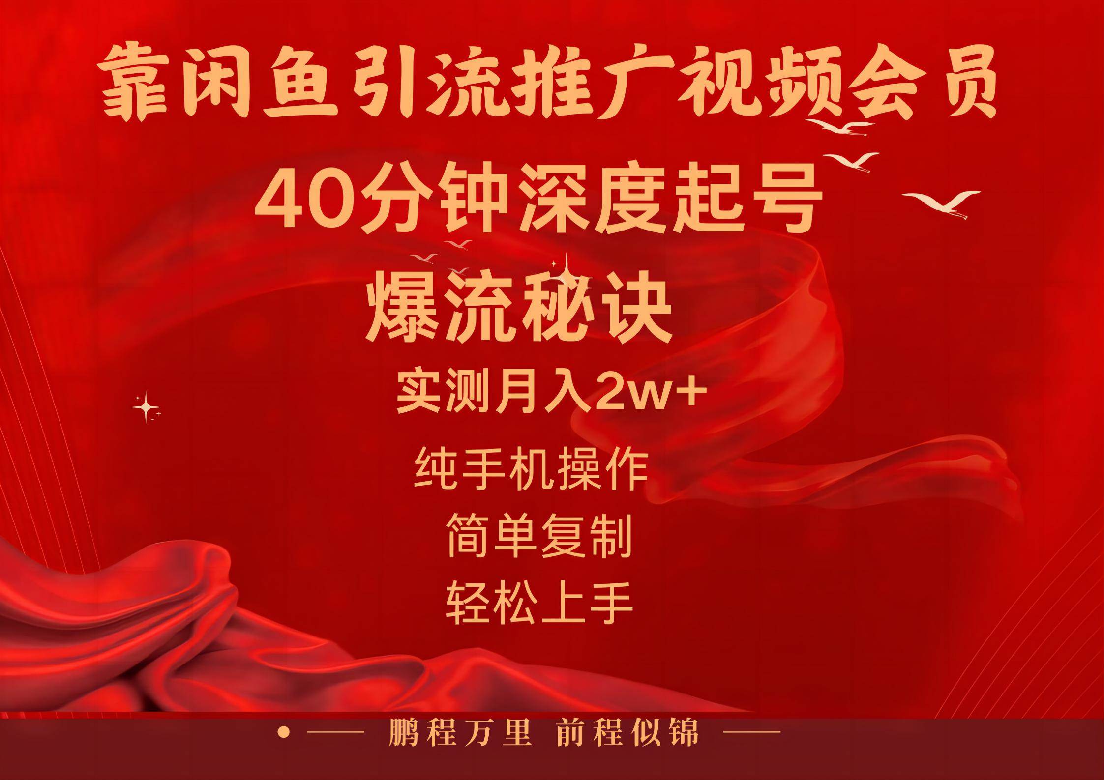 闲鱼暴力引流推广视频会员，能做到日入2W+，操作简单-玖玖资源网
