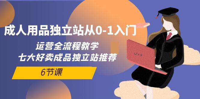 成人用品独立站从0-1入门，运营全流程教学，七大好卖成品独立站推荐-6节课-玖玖资源网