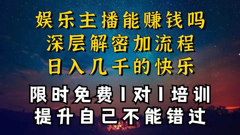 现在做娱乐主播真的还能变现吗，个位数直播间一晚上变现纯利一万多，到…-玖玖资源网