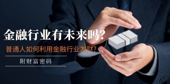 某付费文章：金融行业有未来吗？普通人如何利用金融行业发财?(附财富密码)-玖玖资源网