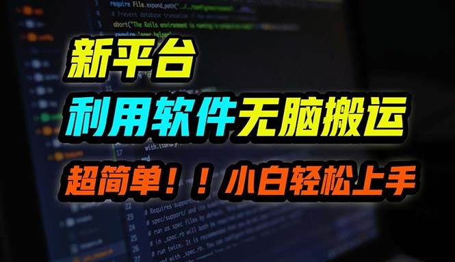 B站平台用软件无脑搬运，月赚10000+，小白也能轻松上手-玖玖资源网