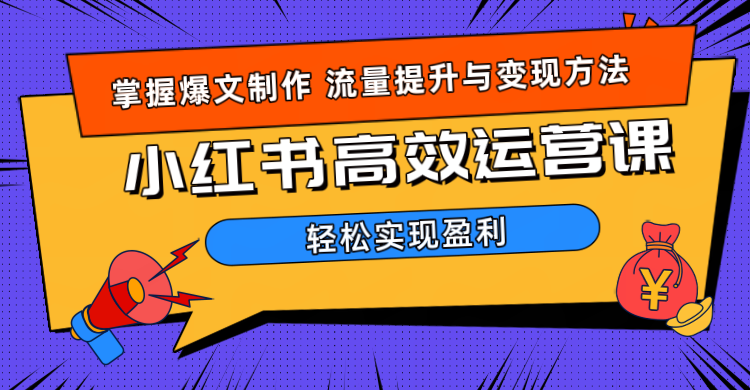 价值980小红书运营操作指南-玖玖资源网