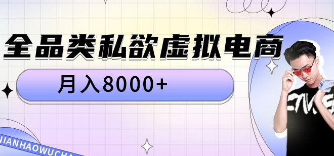 全品类私域虚拟电商，月入8000+-玖玖资源网