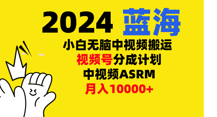 小白无脑复制-中视频视频号-分成计中视频ASRM-玖玖资源网