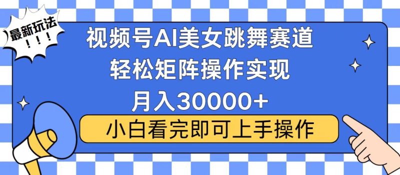 视频号2025最火最新玩法，当天起号，拉爆流量收益，小白也能轻松月入30000+-玖玖资源网