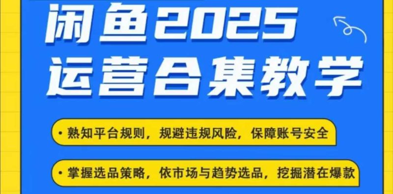 2025闲鱼电商运营全集，2025最新咸鱼玩法-玖玖资源网