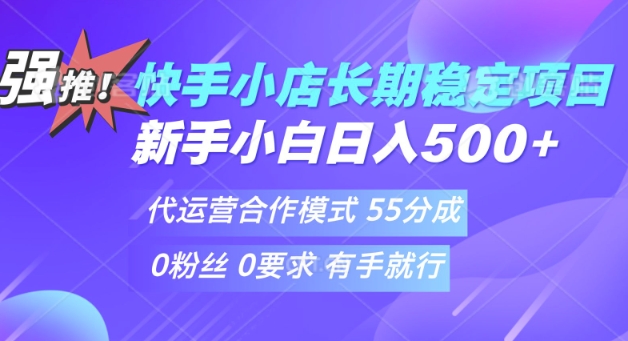 快手代运营项目，新手小白 宝妈轻松上手，日入5张-玖玖资源网