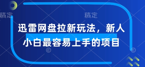 迅雷网盘拉新玩法，新人小白最容易上手的项目-玖玖资源网