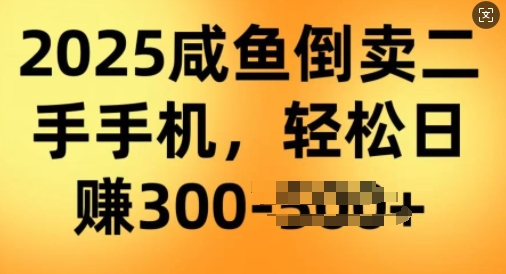 2025闲鱼倒卖二手手机，高客单，高利润，轻松日入3张-玖玖资源网